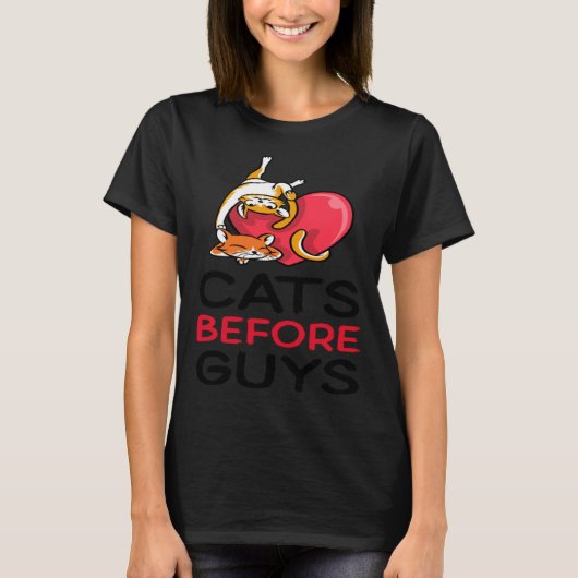 T-shirt chats de la Saint-Valentin (Devant)