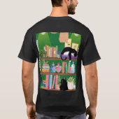 T-shirt Chats de librairie (Dos)