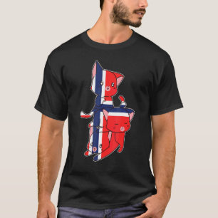 T-shirt Chats de Norvège Norvège Norvégien