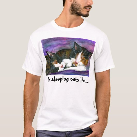 T-shirt Chats de sommeil Let… (Devant)