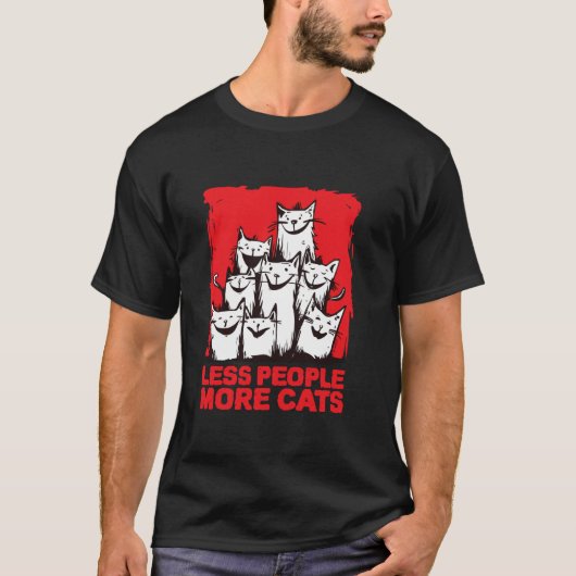 T-shirt Chats déchaînés aiment les déclarations joyeuses p (Devant)
