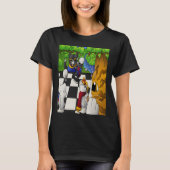 T-shirt Chats d'échecs dans le parc (Devant)