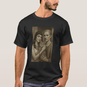 T-shirt Chats des Temps Anciens Adorés Cléopâtre César Cha