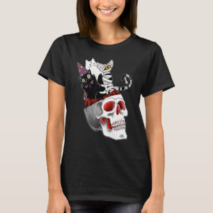 T-shirt Chats d'Halloween effrayants sortant du cerveau de