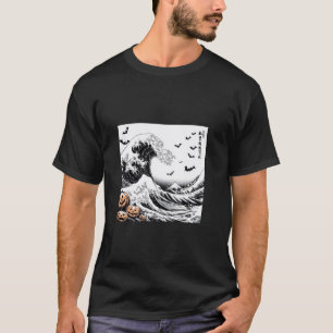 T-shirt Chats d'Halloween et chauves-souris dans la chemis
