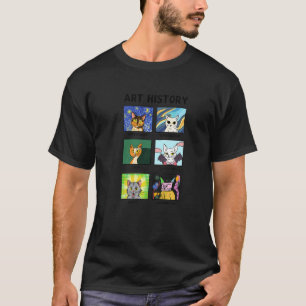 T-shirt Chats d'histoire de l'art Chat d'art pour collecti
