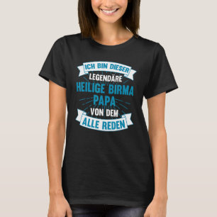 T-shirt Chats d'hommes Papa Père Fête des Pères Sainte Bir