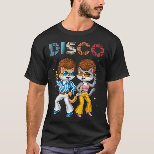 T-shirt Chats Disco (Devant)