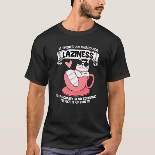 T-shirt Chats Dit Lazy Dit Grumpy 11 (Devant)