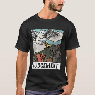 T-shirt Chats Drôle Jugement Carte Tarot Hommes Femmes