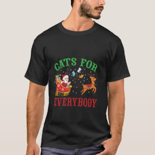 T-shirt Chats Drôle Pour Tout Le Monde Père Noël Noël Chat