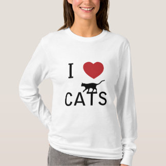T-shirt chats du coeur i
