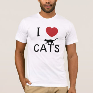 T-shirt chats du coeur i