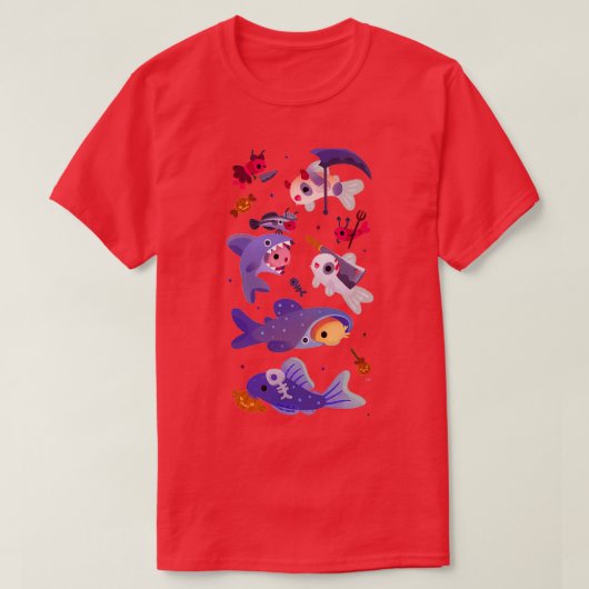 T-shirt Chats éffrayants de Cory (Design devant)