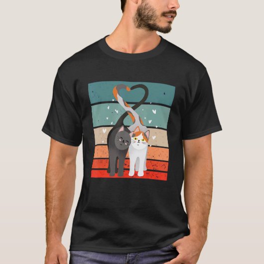 T-shirt Chats en amour (Devant)