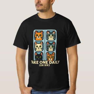 T-shirt Chats En Blister Pack Medicine Pour Le Bonheur