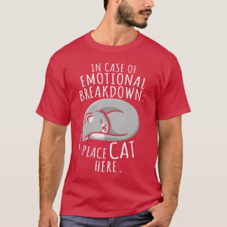 T-shirt Chats En Coque De Ventilation Émotionnelle Place C