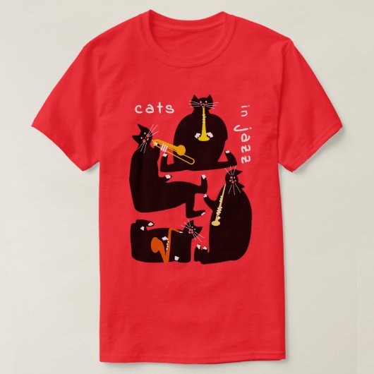 T-shirt Chats en jazz (Design devant)