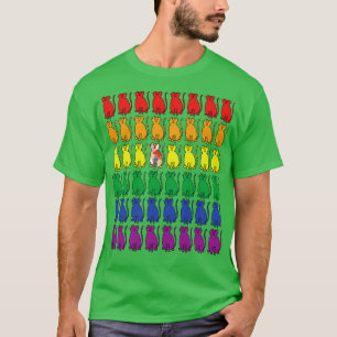 T-shirt Chats en Rainbow Rows pour Fierté