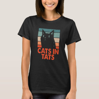 T-shirt Chats en Tats Amoureux des chats Tattoo Lover Kitt