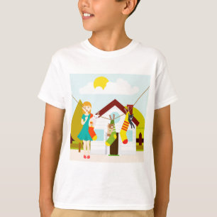 T-shirt Chats en train de sécher