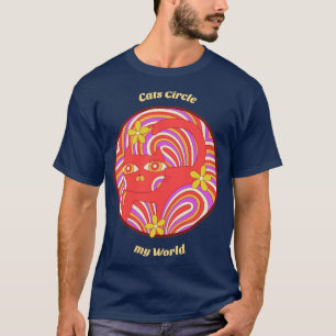 T-shirt Chats encerclent mon monde