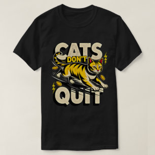 T-shirt Chats entrepreneurs ne quittent pas la Hustle Boss