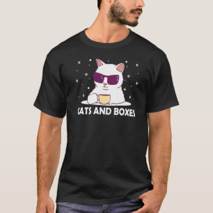 T-shirt Chats et boîtes Chat Kitten Humour Anniversaire
