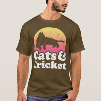 T-shirt Chats et cadeau de cricket