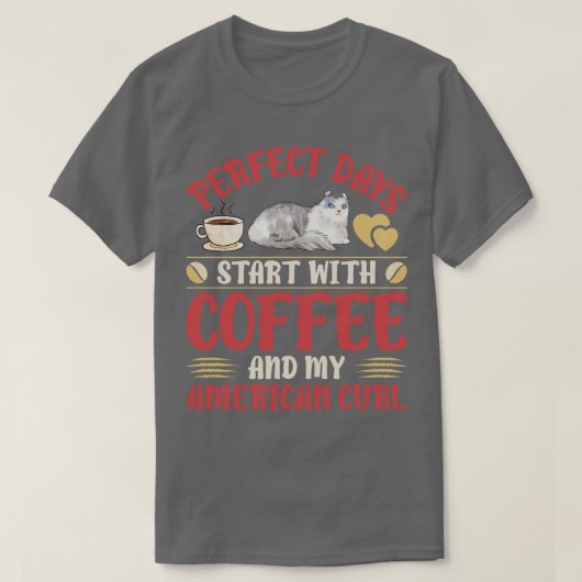 T-shirt Chats Et Café 5 (Design devant)