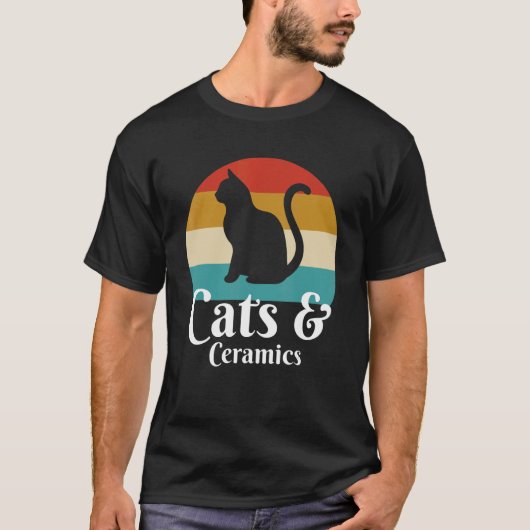 T-shirt Chats et céramiques (Devant)