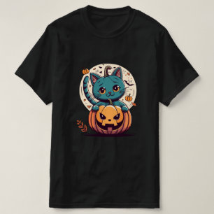 T-shirt Chats et citrouilles pour un joyeux Halloween !
