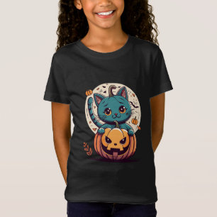 T-Shirt Chats et citrouilles pour un joyeux Halloween !