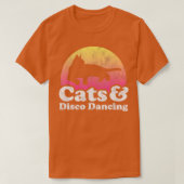 T-shirt Chats et Disco Dansants Hommes ou Femmes Chat (Design devant)