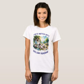 T-shirt Chats Et Femmes Soleil Blanc (Devant entier)