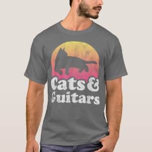 T-shirt Chats et guitares Chat et guitare homme ou femme T
