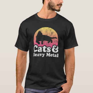 T-shirt Chats et Hommes ou Femmes Metal en Chats