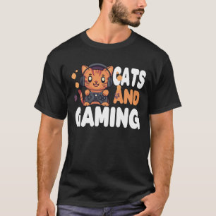 T-shirt Chats et jeu drôle pour joueur Amateur de chat Ma