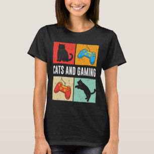 T-shirt Chats Et Jeux Pour Le Jeu Vidéo Amoureux des chats