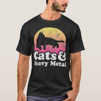 T-shirt Chats et Lourds Métal Chat Homme ou Femme