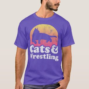 T-shirt Chats et lutte Chat et lutte hommes ou femmes