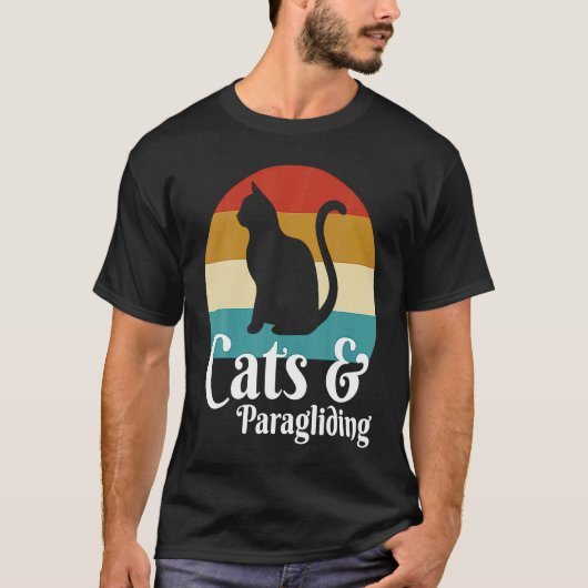 T-shirt Chats Et Parapente (Devant)