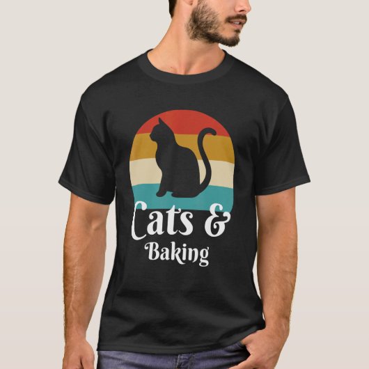 T-shirt Chats et pâtissier (Devant)