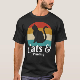 T-shirt Chats Et Peinture