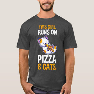 T-shirt Chats et pizza