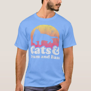 T-shirt Chats et tambours et basse Chat homme ou femme