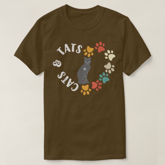 T-shirt Chats et tatouages (Design devant)