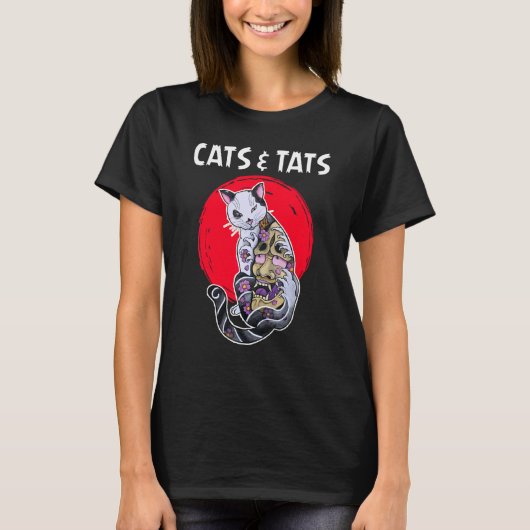 T-shirt Chats Et Tats Chat Tatouage Chats Et Tats 1 (Devant)
