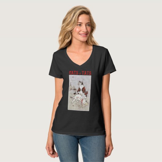 T-shirt Chats Et Tats Chat Tatouage Chats Et Tats 2 (Devant entier)