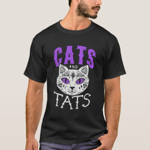 T-shirt Chats Et Tats Tatouages Kitty Chat Lover Cadeau